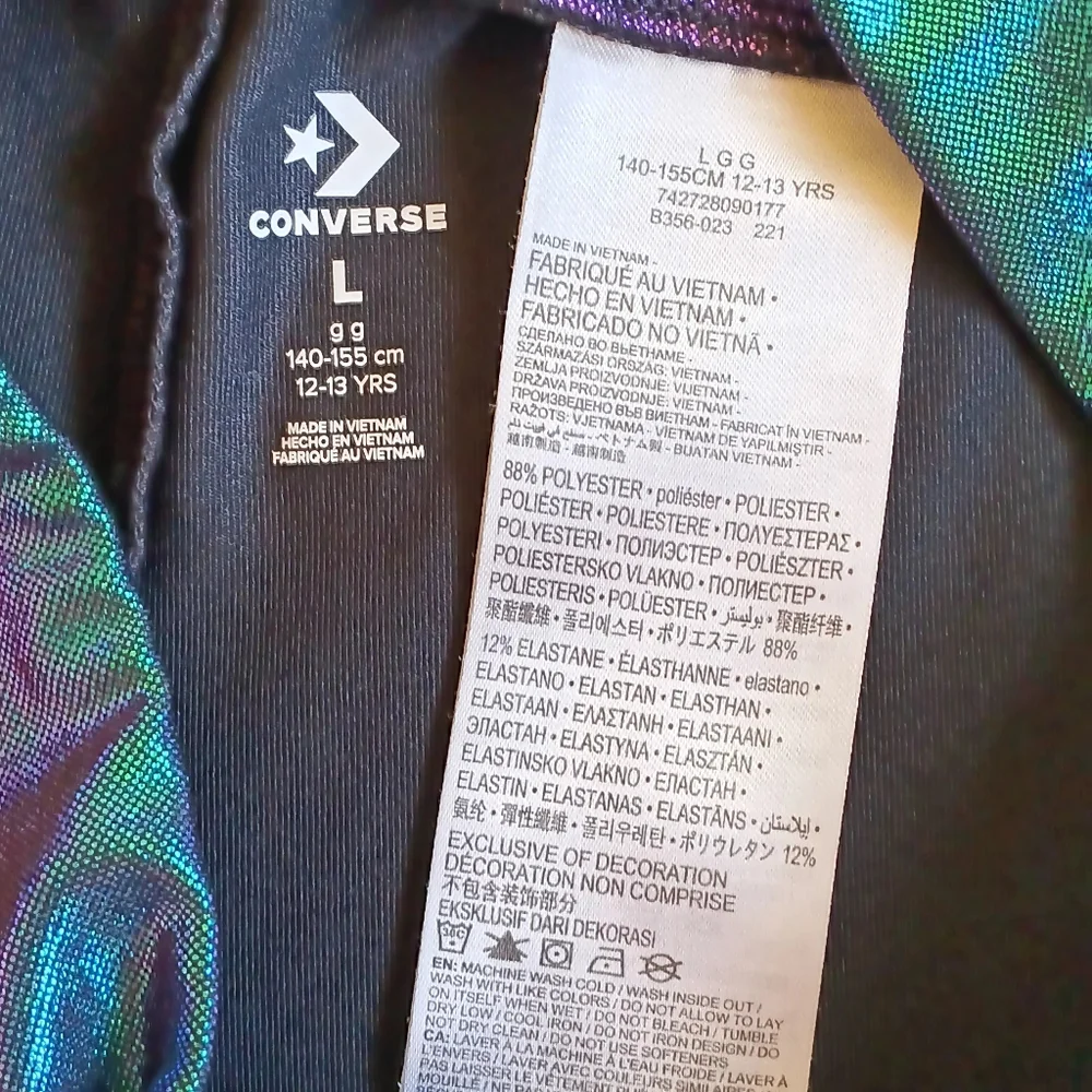 Converse Kids' Iridescent Shorts Sz L 12-13Y